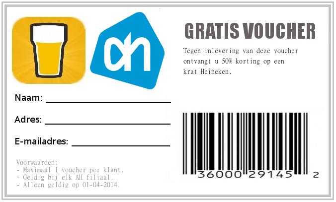 Kratje bier voor de heft van de prijs!