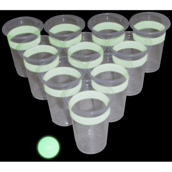 Glow in the dark beer pong