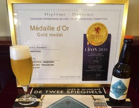 Gouden medaille voor Spieghels bier uit Leiden in Lyon