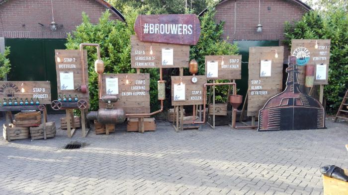 Opstelling van Brouwers Pilsener hoe het gebrouwen wordt Opstelling van Brouwers Pilsener hoe het gebrouwen wordt