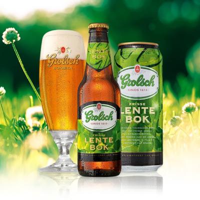 Grolsch lentebok - bier in de lente