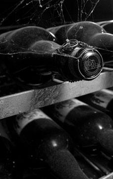 Hertog Jan Grand prestige in de kelder met spinnenweb