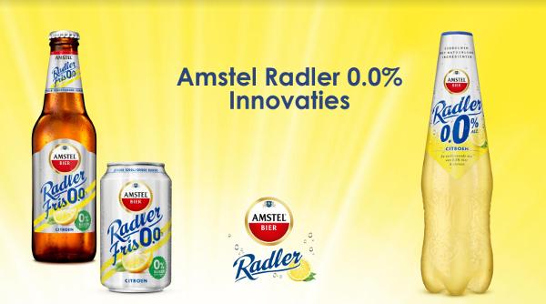 Amstel Radler fris en hersluitbare bierfles van Amstel