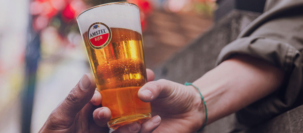 Amstel bier vaasje