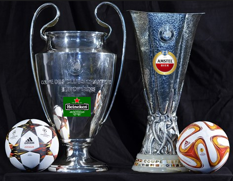 Amstel sponsor Europa League heineken Champions League