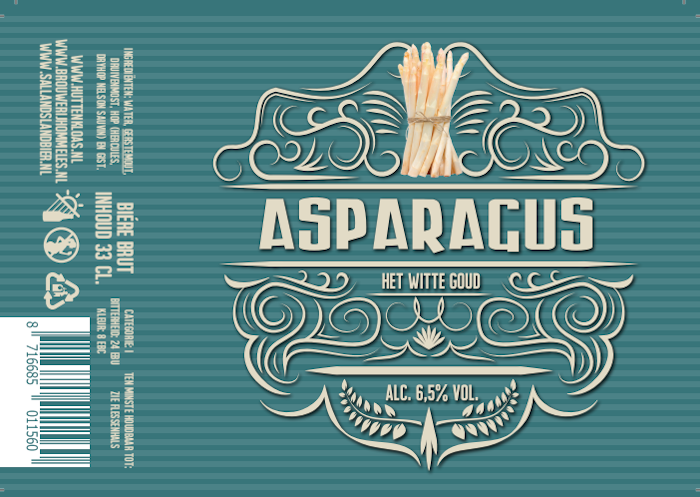 Asparagus speciaalbier etiket