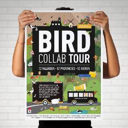 Bird collab tour poster