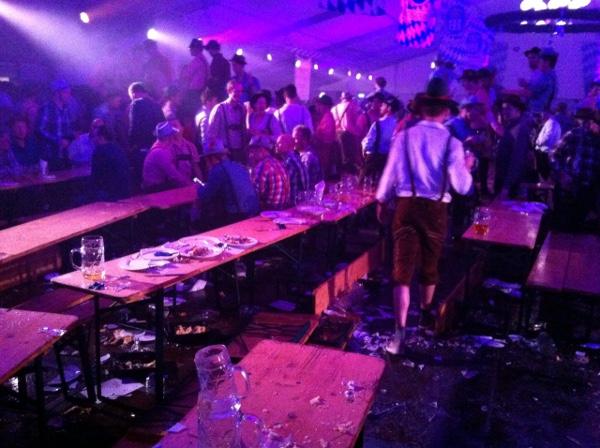Chaos op Oktoberfest Alkmaar