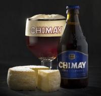 Chimay Blauw met een kaasje