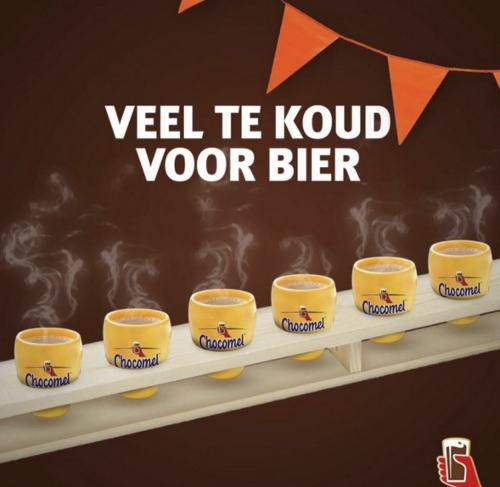 Chocomel Koningsdag 2016 Veel te koud voor bier
