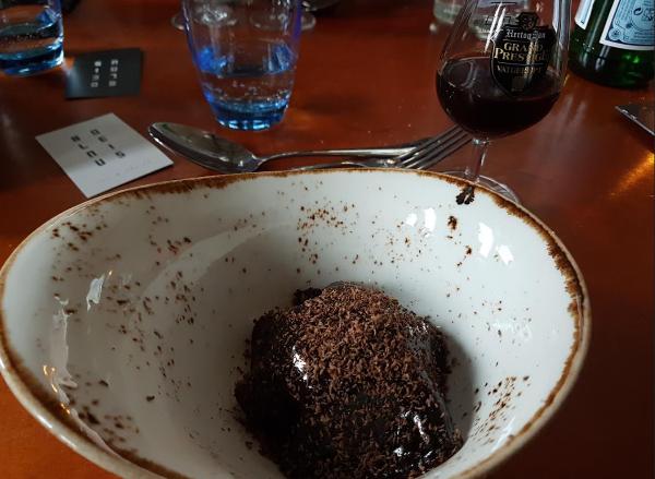 Dessert van Luc Kusters van Bolenius met Hertog Jan Grand Prestige Vatgerijpt Vanille