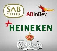 Drie grootste brouwers ter wereld na fusie