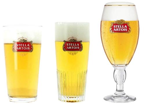 Boerke, Ribbeke en Kelkglas van Stella Artois
