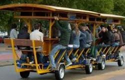 Extra lange bierfiets