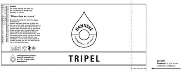 Etiket ontwerpen voor de Hanneke