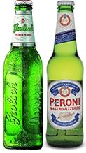 Grolsch en Peroni flesjes