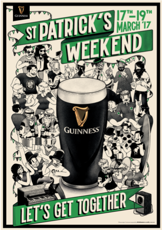 Guinness ST Patricks Day 2017 reclamebord