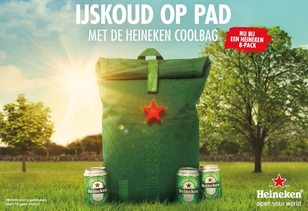 Heineken Coolbag bij een 8pack bij Heineken