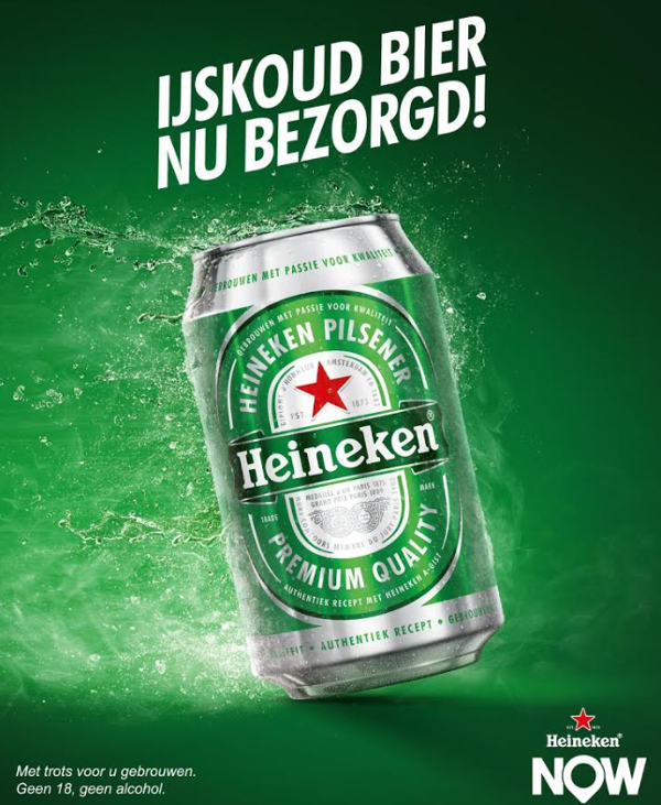 Heineken NOW bier bezorg service