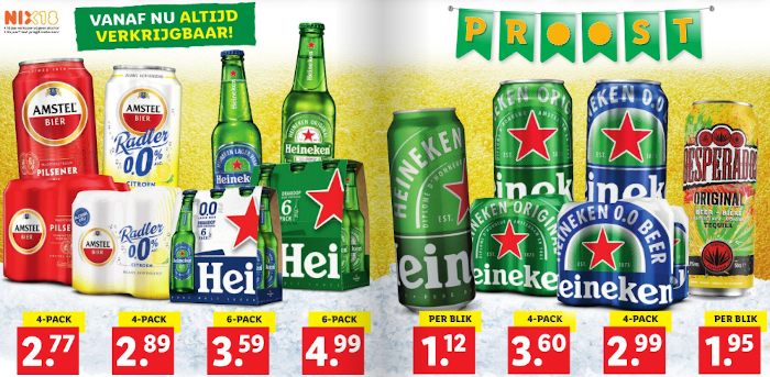 Heineken assortiment bij Lidl