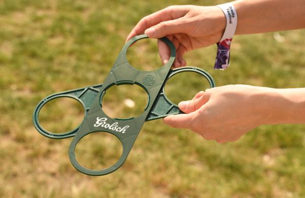 Herbruikbare draagtrays van Grolsch
