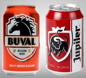 Jupiler en vorige Buval verpakking