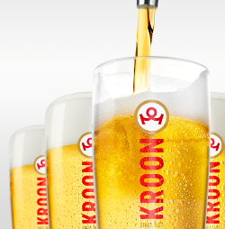 Kroon Pilsener op tap