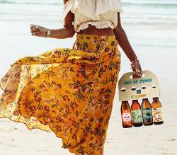 Mitra strandtas met speciaalbier