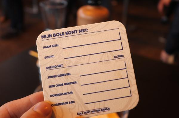 Proefkaart Bier met geneverpairing