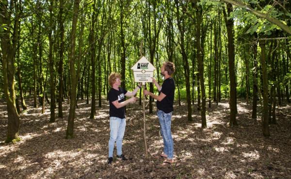 Ralph en Rik bij het toekomstige House of Bird
