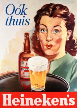 Reclameposter Heineken, bruikleen collectie Heineken