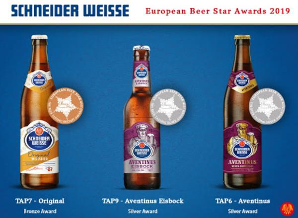Schneider Weisse resultaten tijdens European Beer Star 2019