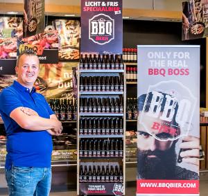 Verschoor bij BBQ bier bij AH XL in Ede