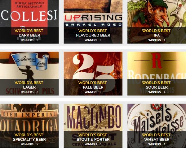 Winnaars World Beer Awards 2018