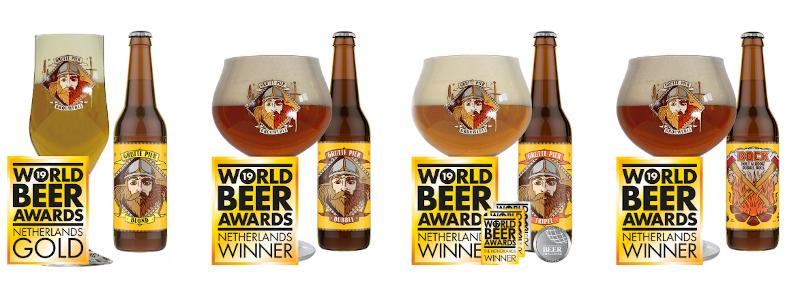 Winnende Grutte Pier bieren tijdens World Beer Awards 2019