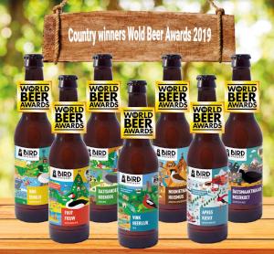 Winnende bird bieren tijdens World Beer Awards 2019