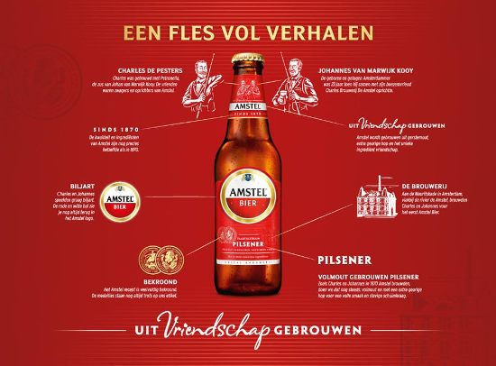 Amstel bier heeft nieuw design
