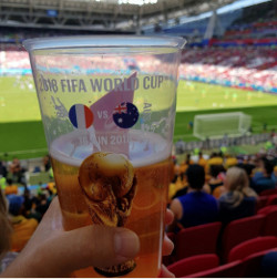 Bier tijdens Frankrijk vs Australië