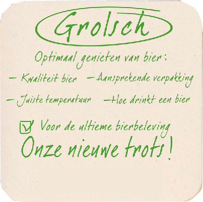 Grolsch nieuwe verpaking