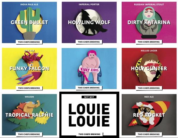 Labels Two Chefs Brewing