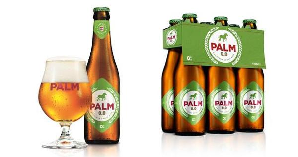 Palm 0.0 flesje, glas en sixpack