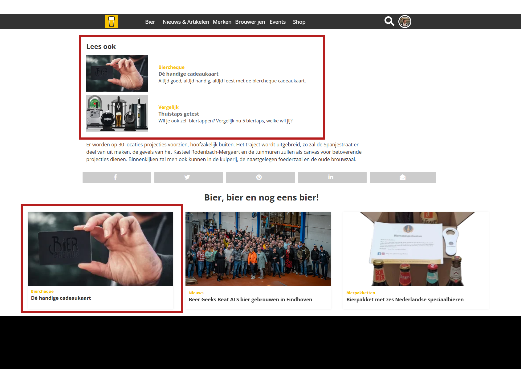 aanbevolen content native