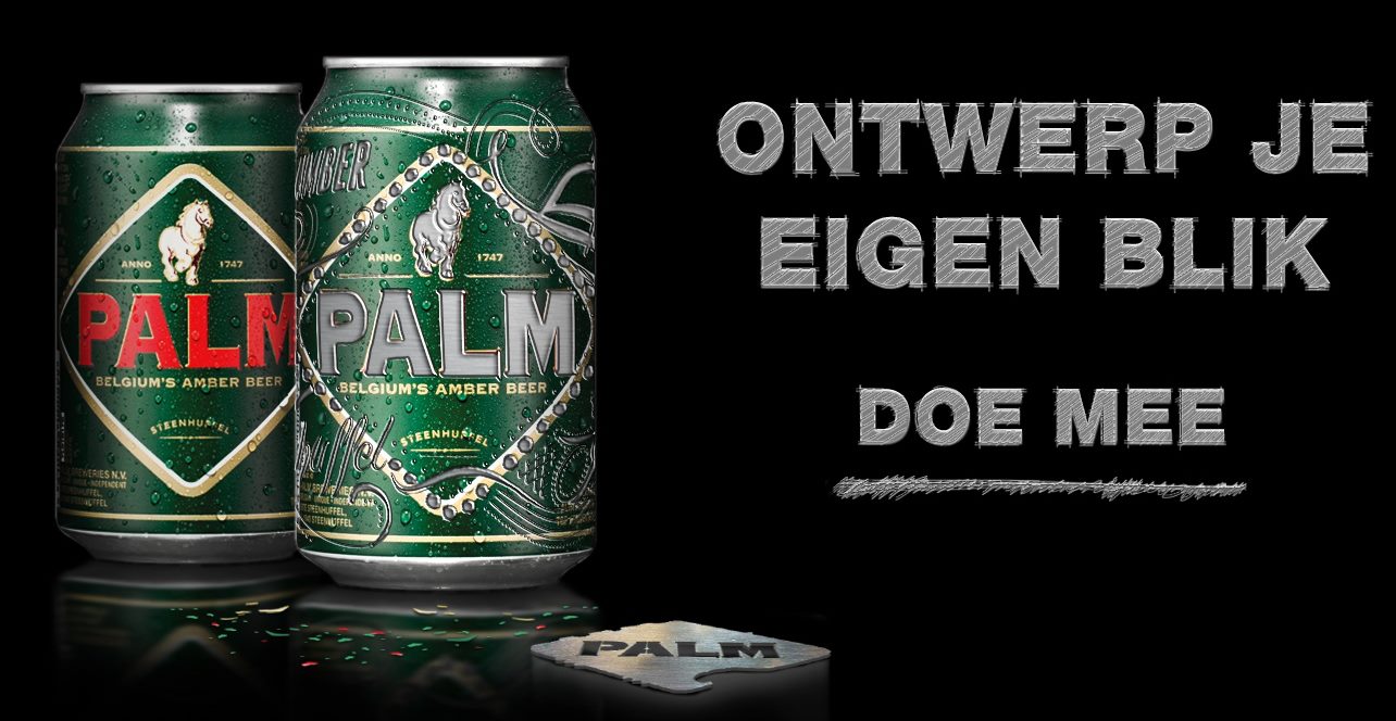 Palm blikjes actie met krassen
