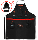 BBQ schort met veel functionaliteiten