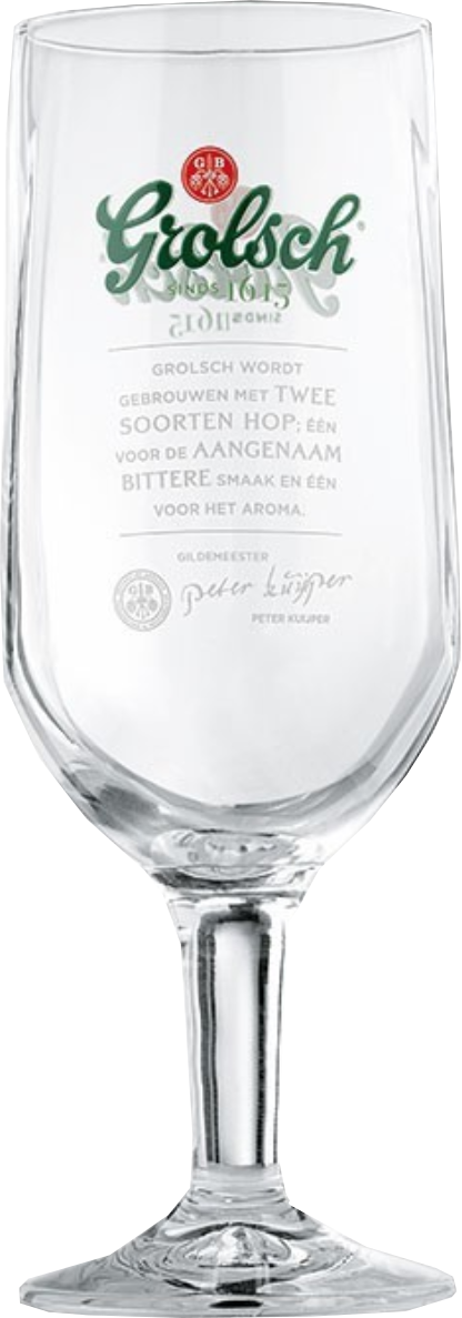 Grolsch, bierglas