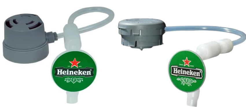 Hoge en lage aansluiting van tubes voor beer tender