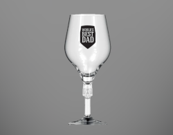 Worlds best dad cornet bierglas