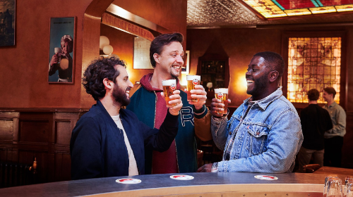 De 3 vrienden van Amstel campagne