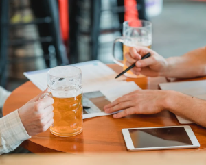 Bier tijdens het werk Bier tijdens het werk