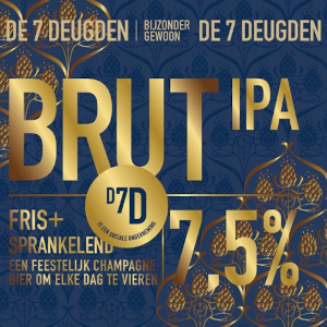 Brut IPA logo van De 7 Deugden Brut IPA logo van De 7 Deugden